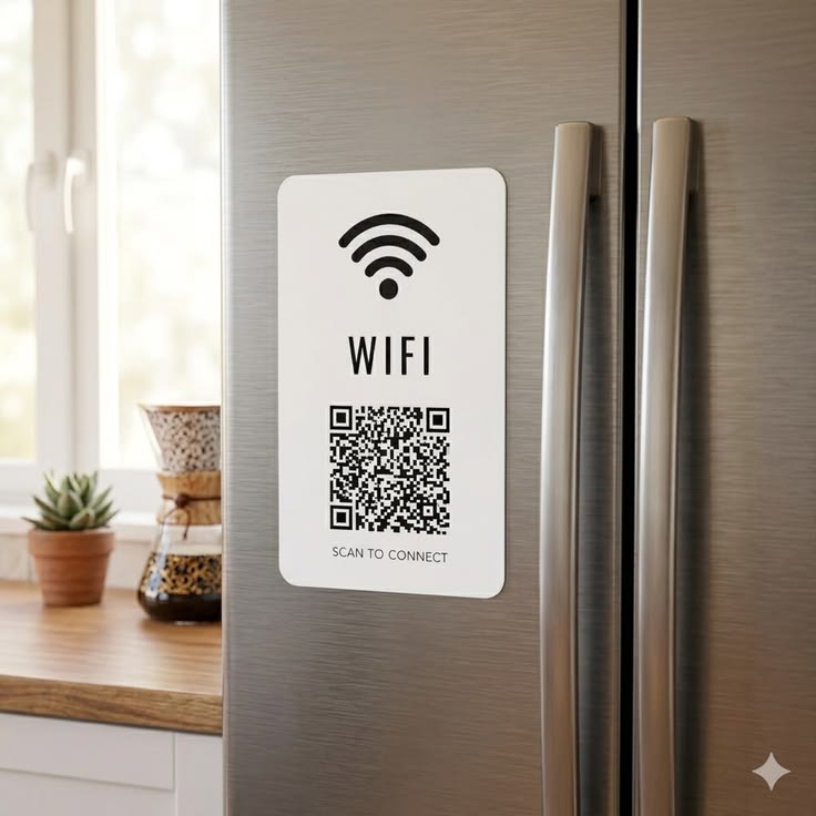 לוחית WiFi באווירת קפה פרימיום
